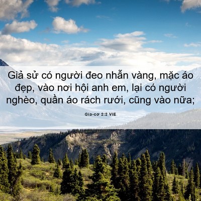 Picture 06 - Gia-cơ 2:2 VIE - Giả sử có người đeo nhẫn vàng, mặc - Bible Verse Picture