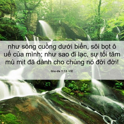 Picture 06 - Giu-đe 1:13 VIE - như sóng cuồng dưới biển, sôi bọt ô - Bible Verse Picture