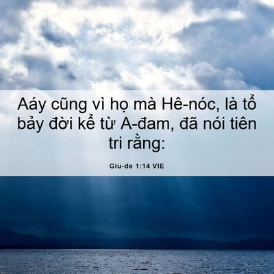Picture 06 - Giu-đe 1:14 VIE - Aáy cũng vì họ mà Hê-nóc, là tổ bảy - Bible Verse Picture