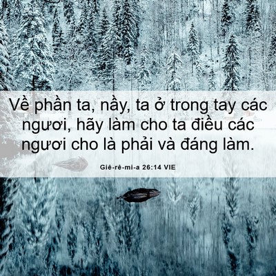 Picture 06 - Giê-rê-mi-a 26:14 VIE - Về phần ta, nầy, ta ở trong tay các - Bible Verse Picture