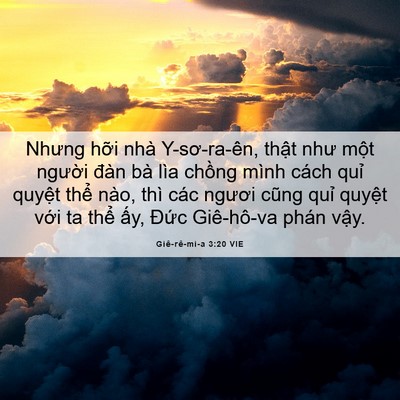 Picture 06 - Giê-rê-mi-a 3:20 VIE - Nhưng hỡi nhà Y-sơ-ra-ên, thật như một - Bible Verse Picture