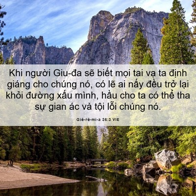 Picture 06 - Giê-rê-mi-a 36:3 VIE - Khi người Giu-đa sẽ biết mọi tai vạ - Bible Verse Picture
