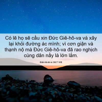Picture 06 - Giê-rê-mi-a 36:7 VIE - Có lẽ họ sẽ cầu xin Đức Giê-hô-va - Bible Verse Picture