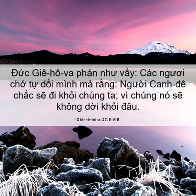 Picture 06 - Giê-rê-mi-a 37:9 VIE - Đức Giê-hô-va phán như vầy: Các ngươi - Bible Verse Picture