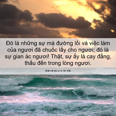Picture 06 - Giê-rê-mi-a 4:18 VIE - Đó là những sự mà đường lối và - Bible Verse Picture