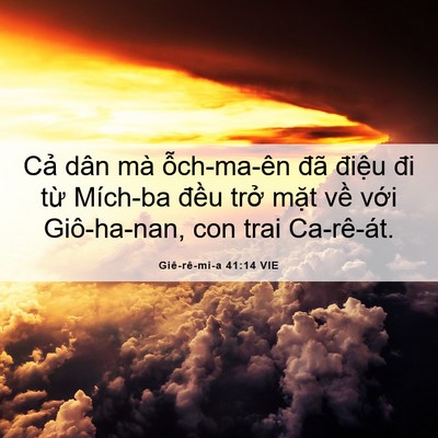 Picture 06 - Giê-rê-mi-a 41:14 VIE - Cả dân mà ỗch-ma-ên đã điệu đi từ - Bible Verse Picture