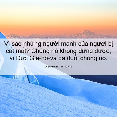 Picture 06 - Giê-rê-mi-a 46:15 VIE - Vì sao những người mạnh của ngươi - Bible Verse Picture