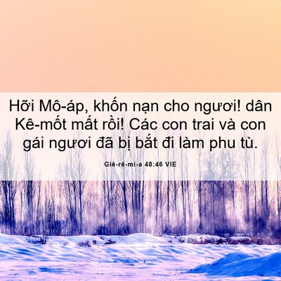 Picture 06 - Giê-rê-mi-a 48:46 VIE - Hỡi Mô-áp, khốn nạn cho ngươi! dân - Bible Verse Picture