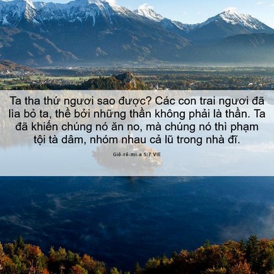 Picture 06 - Giê-rê-mi-a 5:7 VIE - Ta tha thứ ngươi sao được? Các con trai - Bible Verse Picture