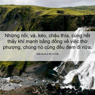 Picture 06 - Giê-rê-mi-a 52:18 VIE - Những nồi, vá, kéo, chậu thìa, cùng - Bible Verse Picture