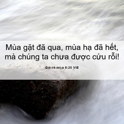 Picture 06 - Giê-rê-mi-a 8:20 VIE - Mùa gặt đã qua, mùa hạ đã hết, mà - Bible Verse Picture