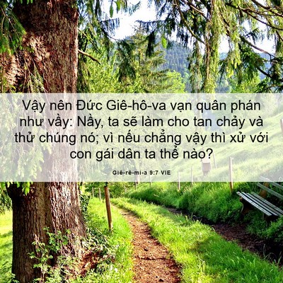 Picture 06 - Giê-rê-mi-a 9:7 VIE - Vậy nên Đức Giê-hô-va vạn quân phán - Bible Verse Picture
