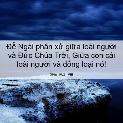 Picture 06 - Gióp 16:21 VIE - Để Ngài phân xử giữa loài người và - Bible Verse Picture