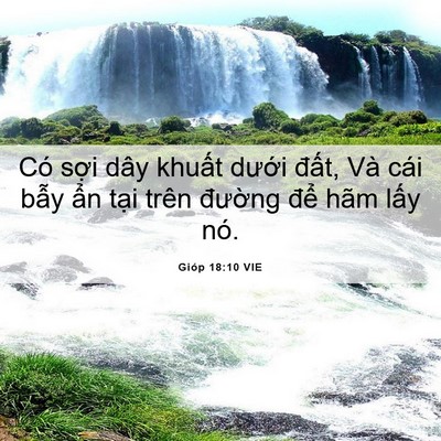 Picture 06 - Gióp 18:10 VIE - Có sợi dây khuất dưới đất, Và cái - Bible Verse Picture