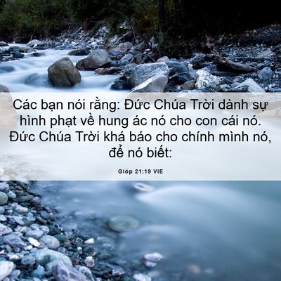Picture 06 - Gióp 21:19 VIE - Các bạn nói rằng: Đức Chúa Trời dành - Bible Verse Picture