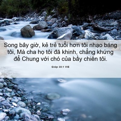 Picture 06 - Gióp 30:1 VIE - Song bây giờ, kẻ trẻ tuổi hơn tôi - Bible Verse Picture