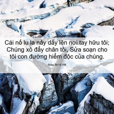 Picture 06 - Gióp 30:12 VIE - Cái nố lu la nầy dấy lên nơi tay hữu - Bible Verse Picture