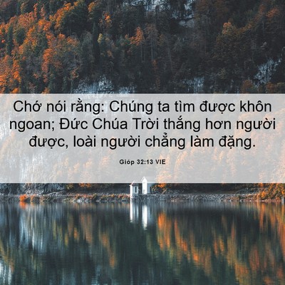 Picture 06 - Gióp 32:13 VIE - Chớ nói rằng: Chúng ta tìm được khôn - Bible Verse Picture
