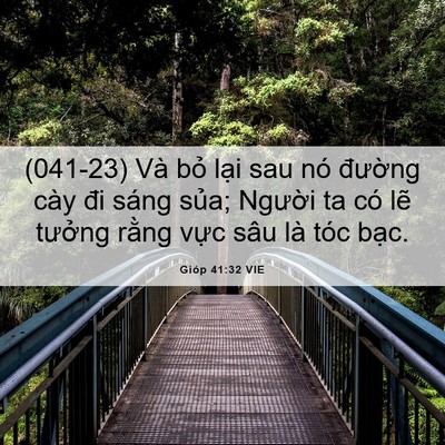Picture 06 - Gióp 41:32 VIE - (041-23) Và bỏ lại sau nó đường cày - Bible Verse Picture