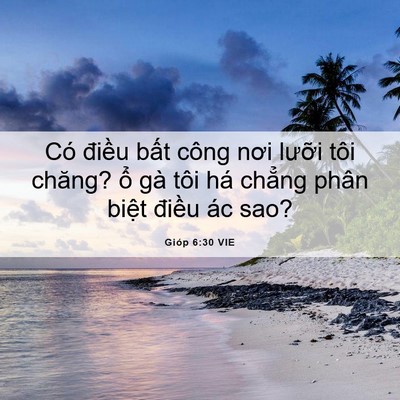 Picture 06 - Gióp 6:30 VIE - Có điều bất công nơi lưỡi tôi chăng? - Bible Verse Picture