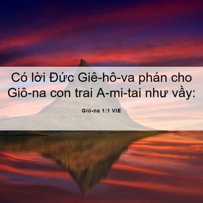 Picture 06 - Giô-na 1:1 VIE - Có lời Đức Giê-hô-va phán cho Giô-na - Bible Verse Picture