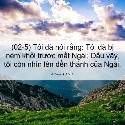 Picture 06 - Giô-na 2:4 VIE - (02-5) Tôi đã nói rằng: Tôi đã bị ném - Bible Verse Picture