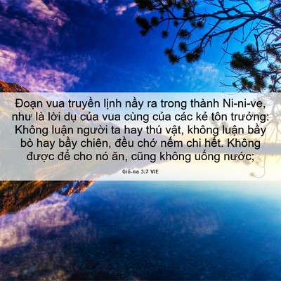 Picture 06 - Giô-na 3:7 VIE - Đoạn vua truyền lịnh nầy ra trong thành - Bible Verse Picture