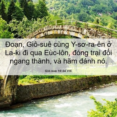 Picture 06 - Giô-sua 10:34 VIE - Đoạn, Giô-suê cùng Y-sơ-ra-ên ở La-ki - Bible Verse Picture