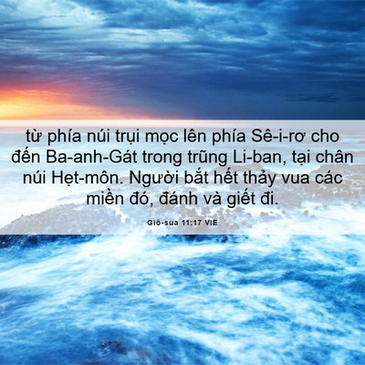Picture 06 - Giô-sua 11:17 VIE - từ phía núi trụi mọc lên phía Sê-i-rơ - Bible Verse Picture
