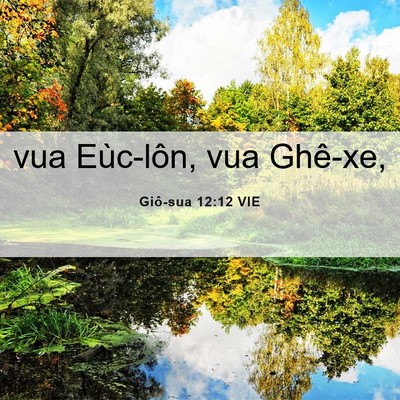 Picture 06 - Giô-sua 12:12 VIE - vua Eùc-lôn, vua - Bible Verse Picture