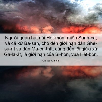 Picture 06 - Giô-sua 12:5 VIE - Người quản hạt núi Hẹt-môn, miền - Bible Verse Picture