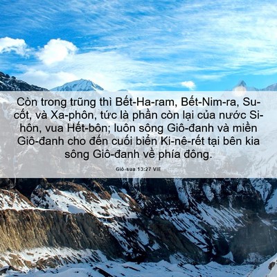 Picture 06 - Giô-sua 13:27 VIE - Còn trong trũng thì Bết-Ha-ram, - Bible Verse Picture