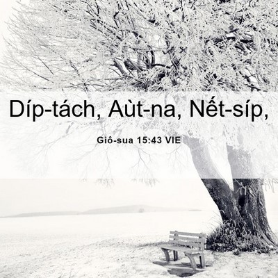 Picture 06 - Giô-sua 15:43 VIE - Díp-tách, Aùt-na, - Bible Verse Picture