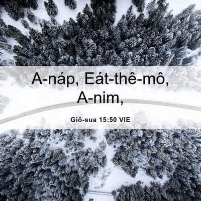 Picture 06 - Giô-sua 15:50 VIE - A-náp, Eát-thê-mô, - Bible Verse Picture