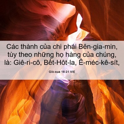 Picture 06 - Giô-sua 18:21 VIE - Các thành của chi phái Bên-gia-min, tùy - Bible Verse Picture