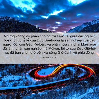 Picture 06 - Giô-sua 18:7 VIE - Nhưng không có phần cho người Lê-vi - Bible Verse Picture