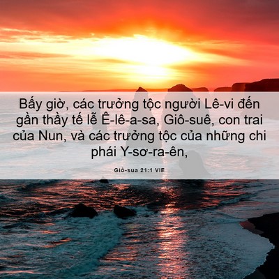 Picture 06 - Giô-sua 21:1 VIE - Bấy giờ, các trưởng tộc người Lê-vi - Bible Verse Picture