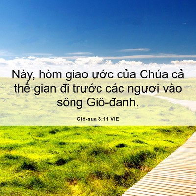 Picture 06 - Giô-sua 3:11 VIE - Này, hòm giao ước của Chúa cả thế - Bible Verse Picture