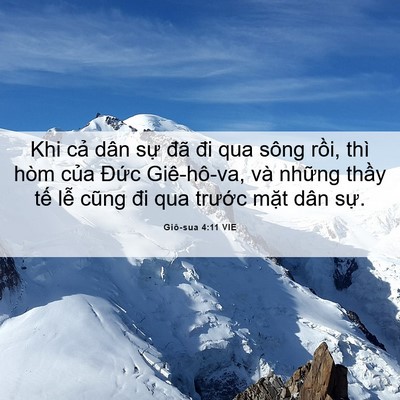 Picture 06 - Giô-sua 4:11 VIE - Khi cả dân sự đã đi qua sông rồi, thì - Bible Verse Picture