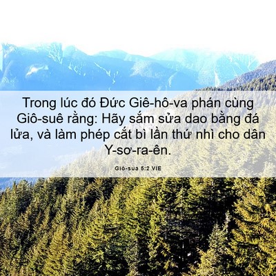 Picture 06 - Giô-sua 5:2 VIE - Trong lúc đó Đức Giê-hô-va phán cùng - Bible Verse Picture