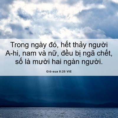 Picture 06 - Giô-sua 8:25 VIE - Trong ngày đó, hết thảy người A-hi, nam - Bible Verse Picture