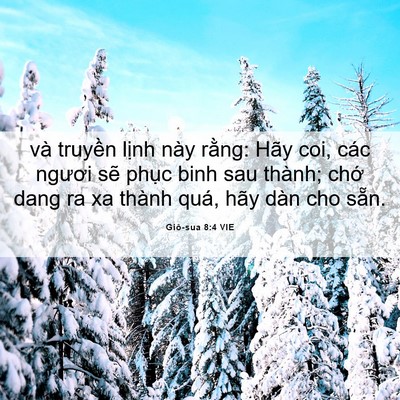 Picture 06 - Giô-sua 8:4 VIE - và truyền lịnh này rằng: Hãy coi, các - Bible Verse Picture