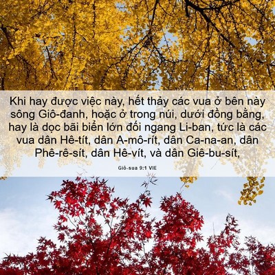 Picture 06 - Giô-sua 9:1 VIE - Khi hay được việc này, hết thảy các - Bible Verse Picture