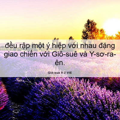 Picture 06 - Giô-sua 9:2 VIE - đều rập một ý hiệp với nhau đặng - Bible Verse Picture
