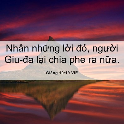 Picture 06 - Giăng 10:19 VIE - Nhân những lời đó, người Giu-đa lại - Bible Verse Picture