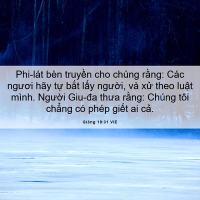 Picture 06 - Giăng 18:31 VIE - Phi-lát bèn truyền cho chúng rằng: Các - Bible Verse Picture