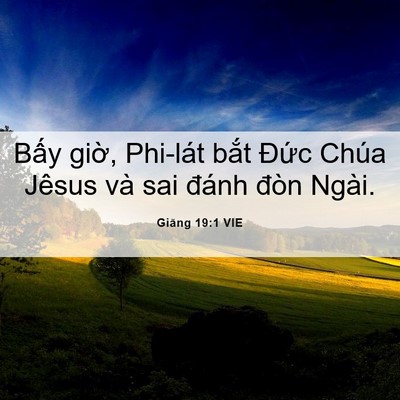 Picture 06 - Giăng 19:1 VIE - Bấy giờ, Phi-lát bắt Đức Chúa Jêsus - Bible Verse Picture