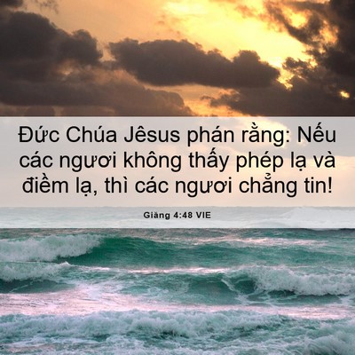 Picture 06 - Giăng 4:48 VIE - Đức Chúa Jêsus phán rằng: Nếu các - Bible Verse Picture