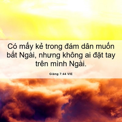 Picture 06 - Giăng 7:44 VIE - Có mấy kẻ trong đám dân muốn bắt - Bible Verse Picture