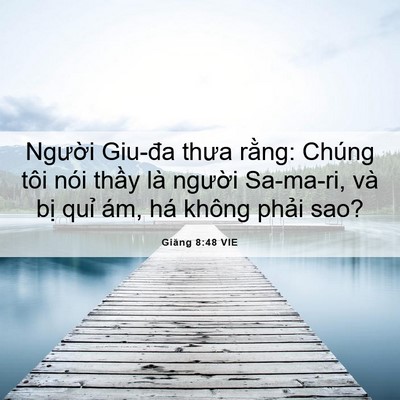 Picture 06 - Giăng 8:48 VIE - Người Giu-đa thưa rằng: Chúng tôi nói - Bible Verse Picture